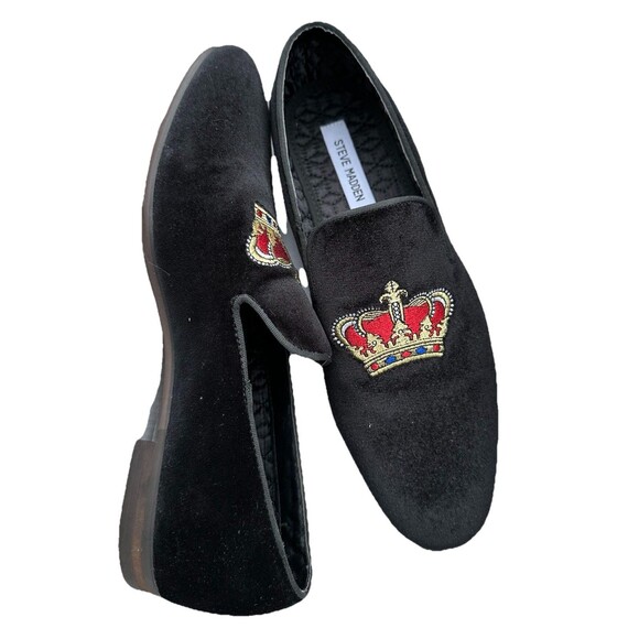 Steve Madden Velvet/ Suede Crown Loafers main image 6